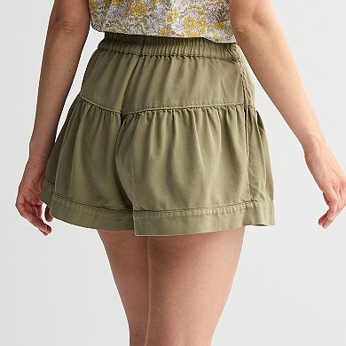 Women's MNK Button Front Shorts