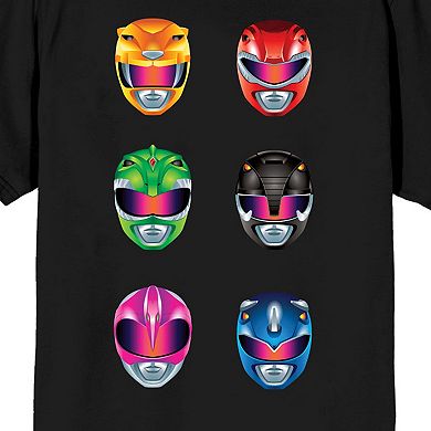 Men's Power Rangers Helmets Graphic Tee
