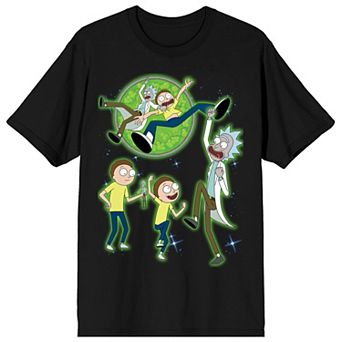 Men's Rick & Morty Portal Lasso Graphic Tee