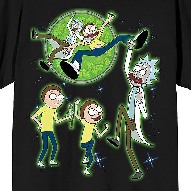 Men's Rick & Morty Portal Lasso Graphic Tee