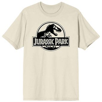 Men's Jurassic Park Black & White Graphic Tee