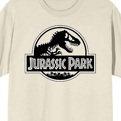 Men's Jurassic Park Black & White Graphic Tee