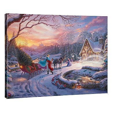 Thomas Kinkade 24" x 30" Disney's Cinderella Bringing Canvas Wall Art