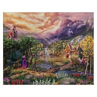 Thomas Kinkade 24" x 30" Disney's The Evil Queen Canvas Wall Art
