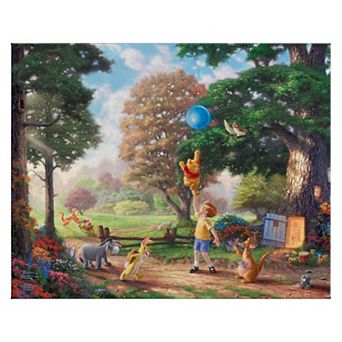 Thomas Kinkade 24" x 30" Disney's Winnie the Pooh II Canvas Wall Art