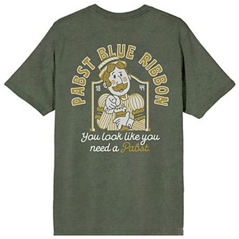 Men's Pabst Blue Ribbon You Look Like You Need a Pabst Graphic Tee