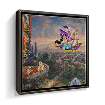 Thomas Kinkade Disney's Aladdin Framed Canvas Wall Art