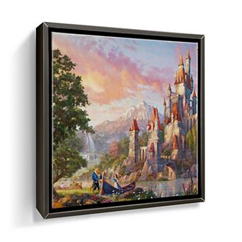 Thomas Kinkade Disney's Beauty and the Beast II Framed Canvas Wall Art