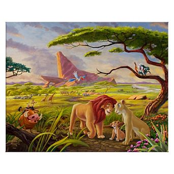 Thomas Kinkade 24" x 30" Disney's The Lion King Remember Canvas Wall Art