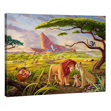 Thomas Kinkade 24" x 30" Disney's The Lion King Remember Canvas Wall Art