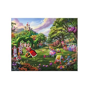 Thomas Kinkade 24" x 30" Disney's Queen of Hearts Canvas Wall Art