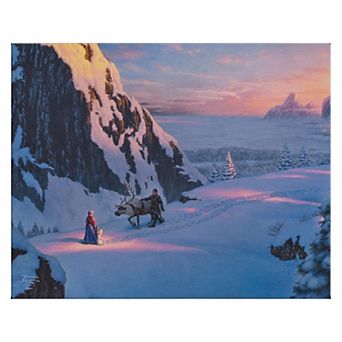 Thomas Kinkade 24" x 30" Disney's Frozen Canvas Wall Art
