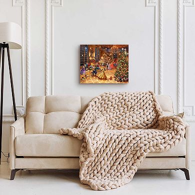 Disney's Beauty and the Beast Thomas Kinkade Ballroom Scene Canvas Wall Art