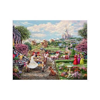 Disney's Cinderella Thomas Kinkade Happily Ever After Canvas Wall Art