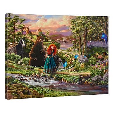 Disney/Pixar's Brave Thomas Kinkade River Scene Canvas Wall Art