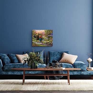 Disney/Pixar's Brave Thomas Kinkade River Scene Canvas Wall Art