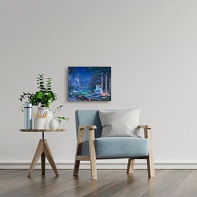 Disney's Cinderella Thomas Kinkade Disney Dancing Scene Canvas Wall Art