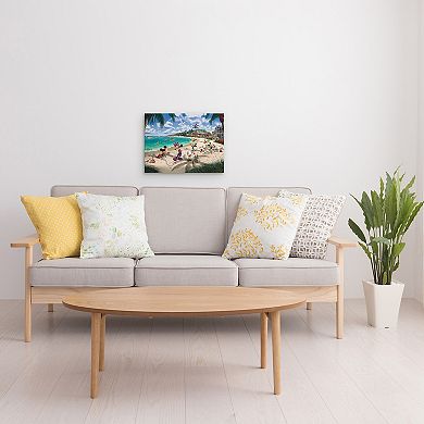 Disney's Mickey Mouse & Friends Thomas Kinkade Mickey & Minnie Beach Scene Canvas Wall Art