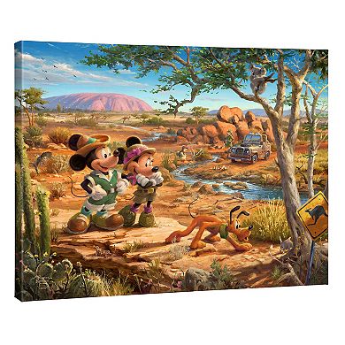 Disney's Mickey Mouse & Friends Thomas Kinkade Mickey & Minnie in The Outback Canvas Wall Art