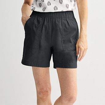 Petite Croft & Barrow® Pull On Twill Shorts