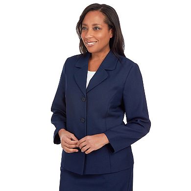 Plus Size Alfred Dunner Basic Lightweight Blazer
