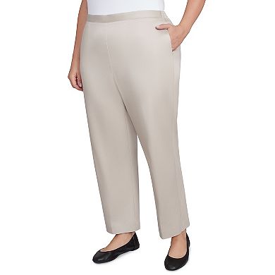 Plus Size Alfred Dunner Sateen Woven Short Length Pants