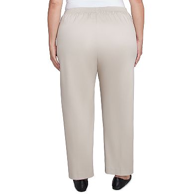 Plus Size Alfred Dunner Sateen Woven Short Length Pants