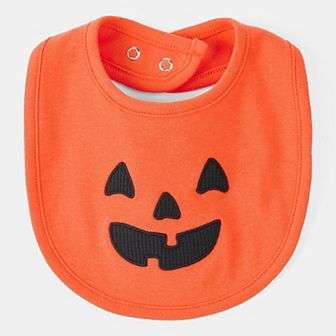 Baby Carter's Halloween Jack-O-Lantern Pumpkin Bib