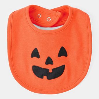 Baby Carter's Halloween Jack-O-Lantern Pumpkin Bib