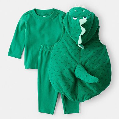 Carter's 3-pc. Dinosaur Costume Set with Hooded Vest, Long Sleeve Top & Pants
