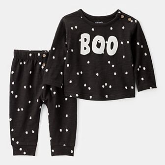 Baby Carter's 2 pc Ghost Print Long Sleeve Top & Pants Set
