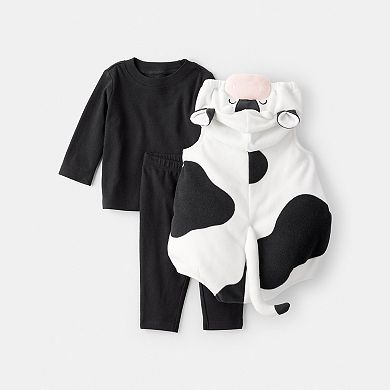 Carter's 3-pc. Cow Costume Set with Hooded Vest, Long Sleeve Top & Pants