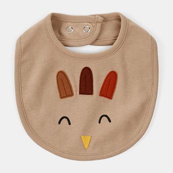 Baby Carter's Thanksgiving Turkey Cotton Bib