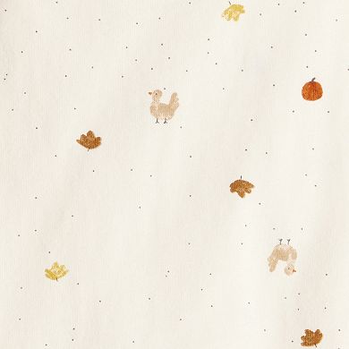 Baby Girl Carter's 3-pc. Thanksgiving Print Dress & Headband Set