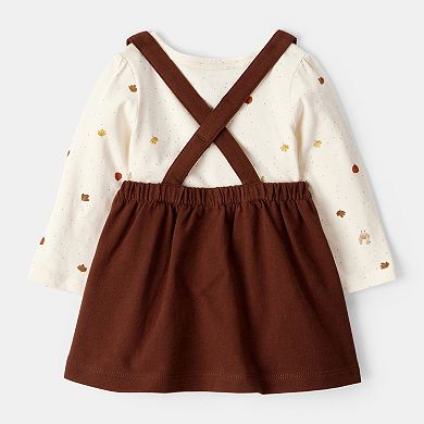 Baby Girl Carter's 3-pc. Thanksgiving Print Dress & Headband Set