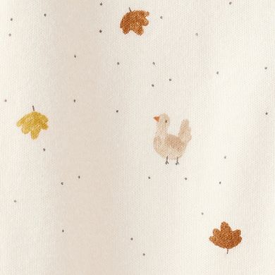Baby Carter's Thanksgiving Print 100% Cotton Long-Sleeve 2-Way Zip Sleep & Play Pajamas