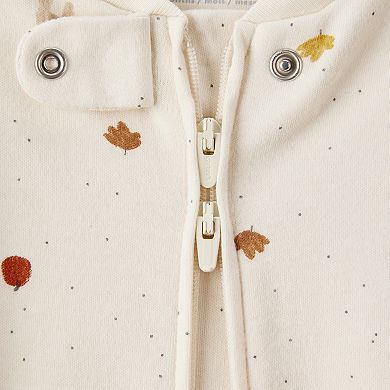 Baby Carter's Thanksgiving Print 100% Cotton Long-Sleeve 2-Way Zip Sleep & Play Pajamas
