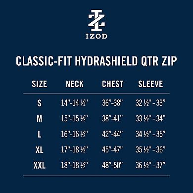 Men's IZOD Hydrashield Golf Quarter-Zip Pullover