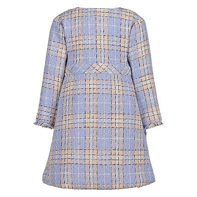 Baby & Toddler Girl Blueberi Boulevard Boucle Coat & Dress Set