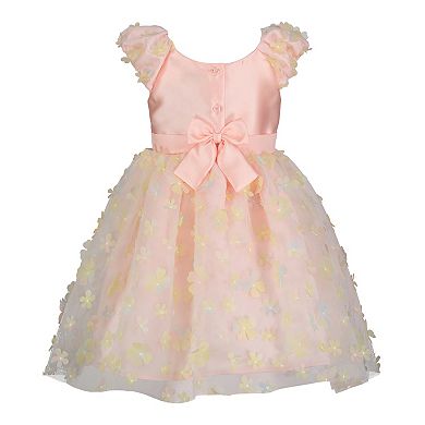 Baby & Toddler Girl Blueberi Boulevard 3D Flower Applique Dress