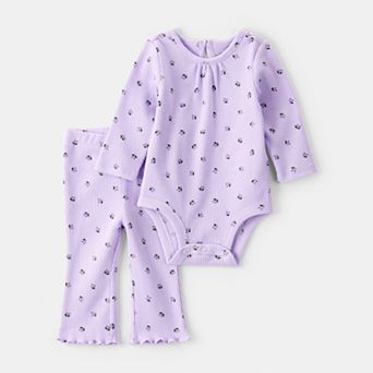 Baby Girl Carter's 2 pc Berry Print Bodysuit & Pant Set