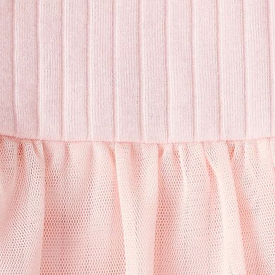 Baby Girl Carter's 2-Piece Ribbed Tutu Bodysuit & Pant Set