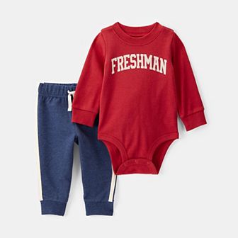 Baby Carter's 2 pc Long-Sleeve Bodysuit & Pull-On Pant Set