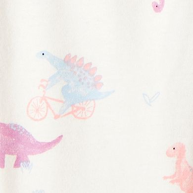 Baby Girl Carter's 2-pc. Dinosaur Print Long-Sleeve Bodysuit & Pant Set