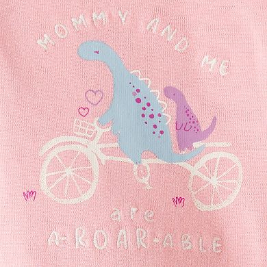 Baby Girl Carter's 2-pc. Dinosaur Print Long-Sleeve Bodysuit & Pant Set