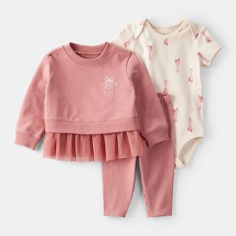 Baby Girl Carter's 3 pc Ballet Pullover, Bodysuit & Pant Set