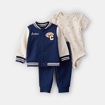 Baby Carter's 3 pc Varsity Jacket, Bodysuit & Pants Set