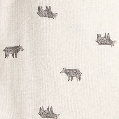 Baby Boy Carter’s 3-pc. Bear Print Sleeveless Jacket, Bodysuit & Pant Set