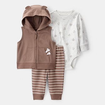 Baby Carter's 3 pc Vest, Bodysuit & Pants Set