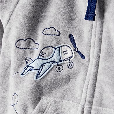 Baby Boy Carter's 3-pc. Airplane Cardigan, Bodysuit & Pant Set